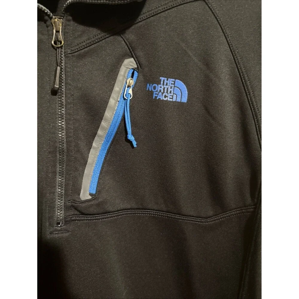 The North Face Men's Black Pullover Quarter-Zip Jacket size L